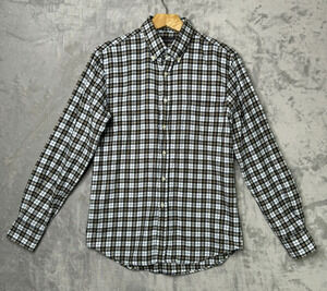 Epaulet Los Angeles Shirt Mens Medium Black White Plaid Cotton Flannel Outdoor
